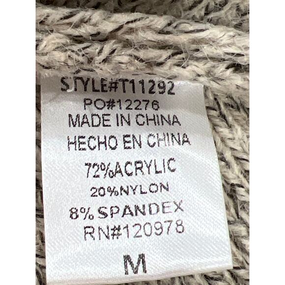 Entro Beige Cowl Neck Sweater Dolman Sleeves High-Low Hem Kangaroo Pocket
M - Picture 7 of 14